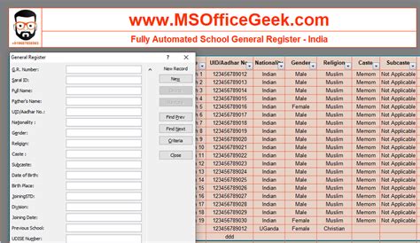 General Registry .